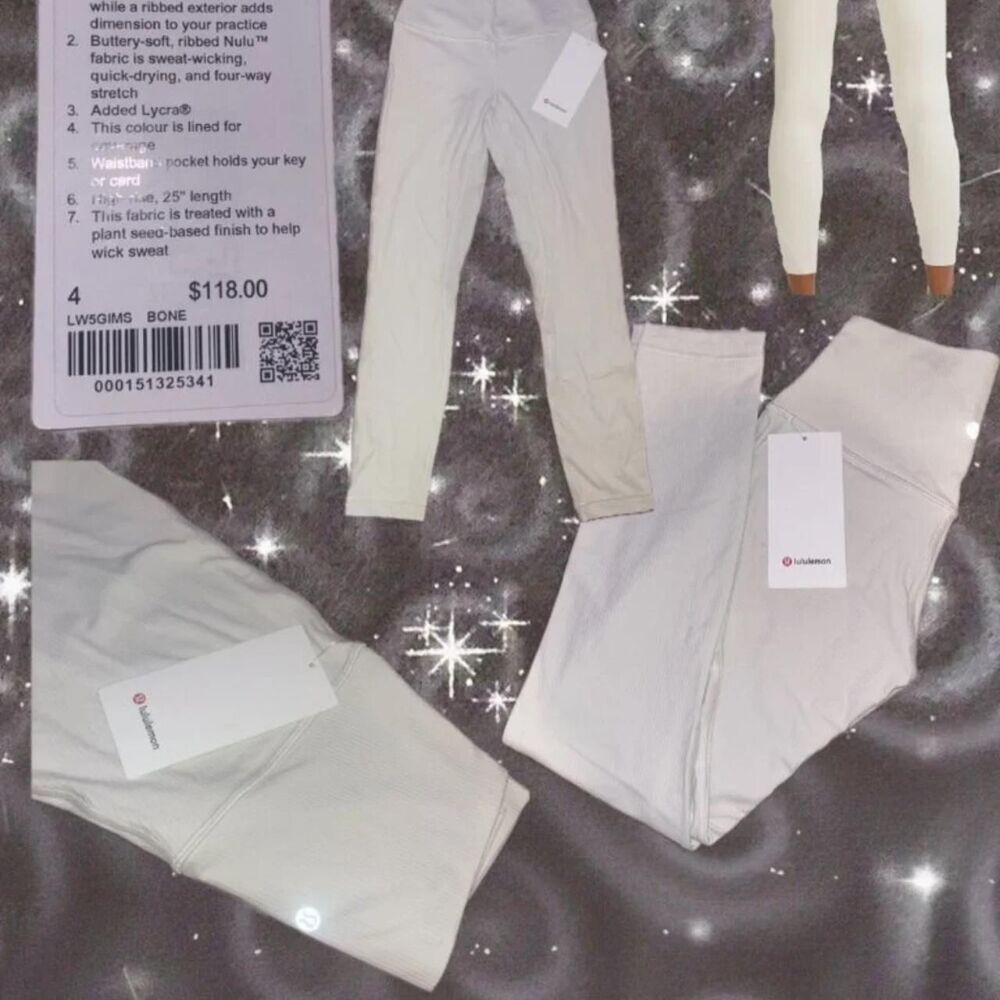 Lululemon Align Ribbed High-Rise Pant 25" NWT Size 4 - Picture 3 of 3